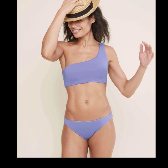 andie Other - Andie Wynwood Bikini Top Purple Lavender Size L NWT